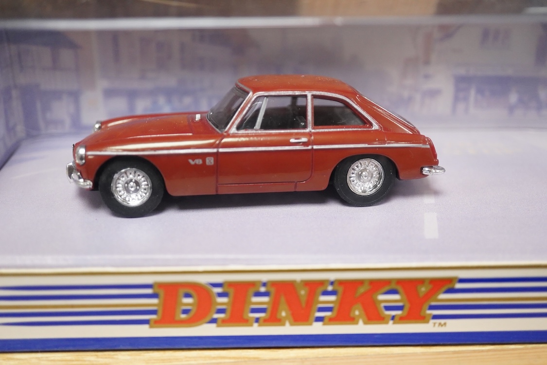 Forty-four boxed 1980s Matchbox Dinky vehicles, mainly cars, together with a few light commercial vehicles, a Mercedes-Benz coach, etc.